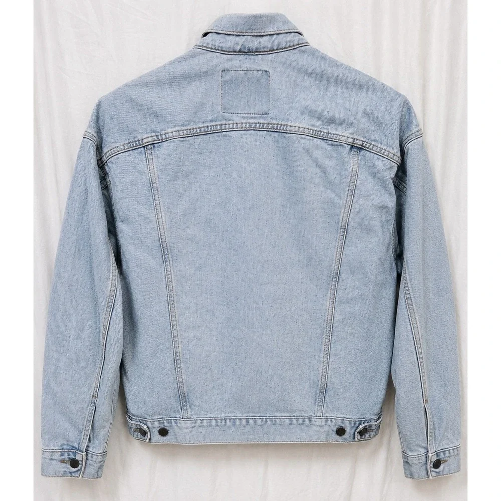 Levi's Men's Denim Trucker Jacket Light Wash Button Up Classic Jean Coat L